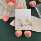 Pretty Peach Harvester Fairycore Cottagecore Princesscore Pierced or Clip On Earrings - Starlight Fair