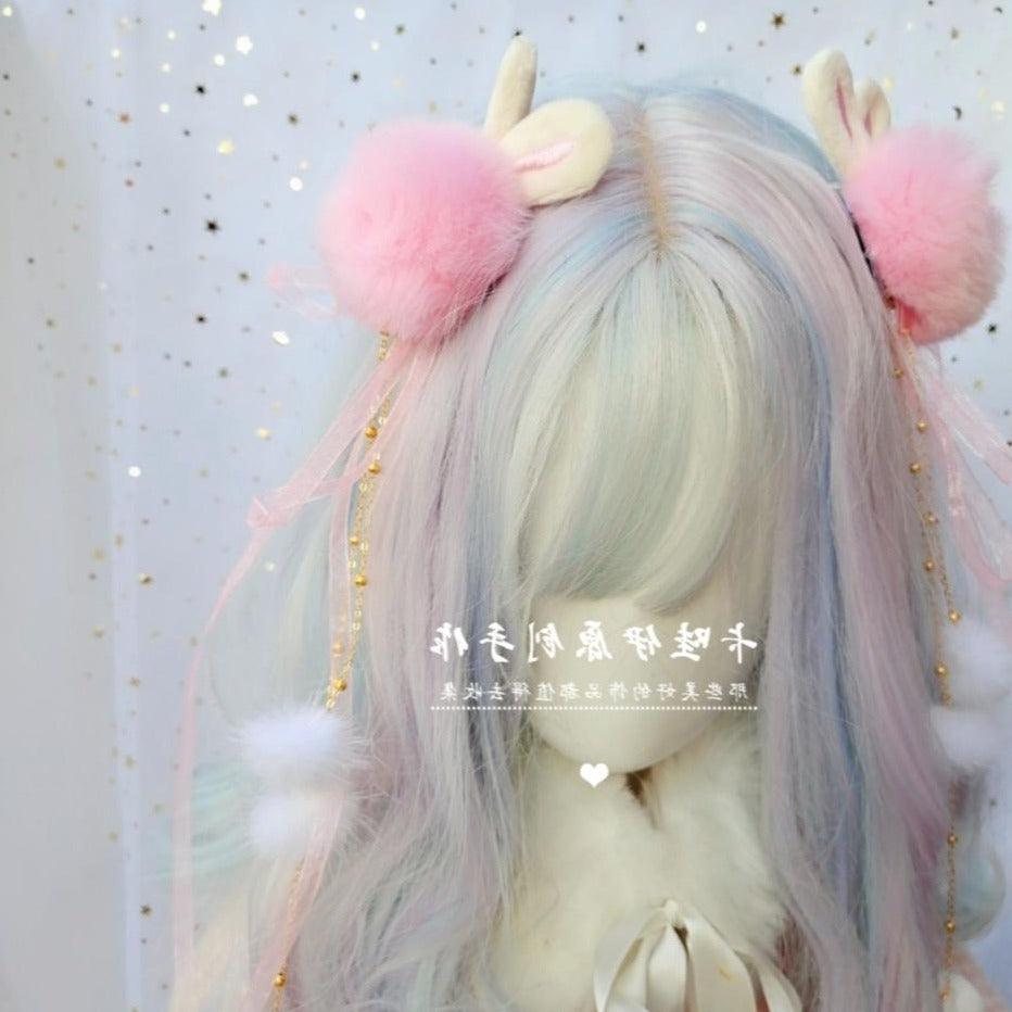 Snowball Fight Bunny Fairycore Princesscore Cottagecore Hair Accessory and Ring Jewelry - Starlight Fair