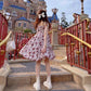 Spring Rose Amusement Park Fairycore Princesscore Cottagecore Dress - Starlight Fair