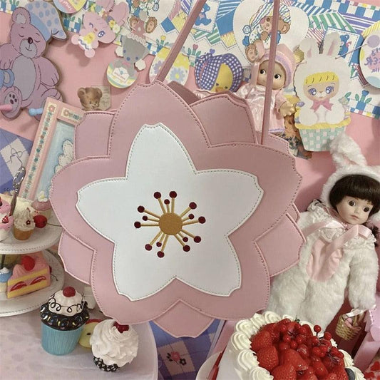 Sakura Blossom Rondo Kawaii Cottagecore Fairycore Princesscore Coquette Bag - Starlight Fair