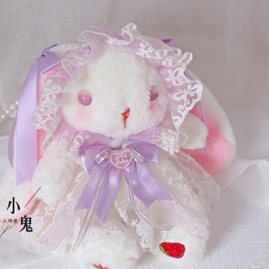 Strawberry Amulet Bunny Friend Kawaii Fairycore Cottagecore Princesscore Coquette Bag - Starlight Fair