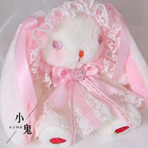 Strawberry Amulet Bunny Friend Kawaii Fairycore Cottagecore Princesscore Coquette Bag - Starlight Fair