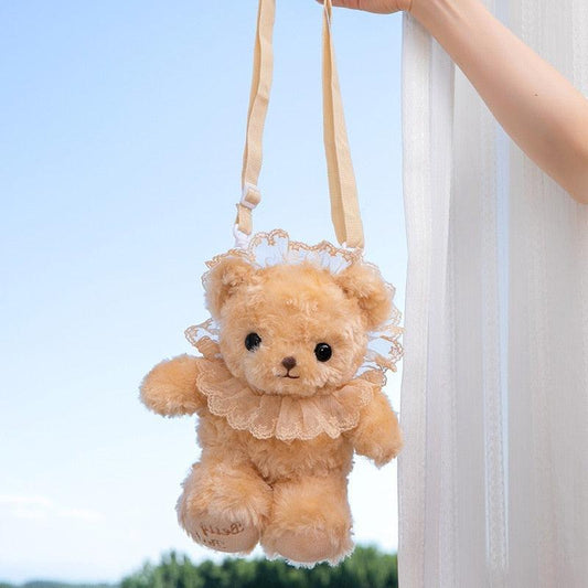 Lacy Bonnet Bear Friend Cottagecore Fairycore Princesscore Coquette Kawaii Bag - Starlight Fair