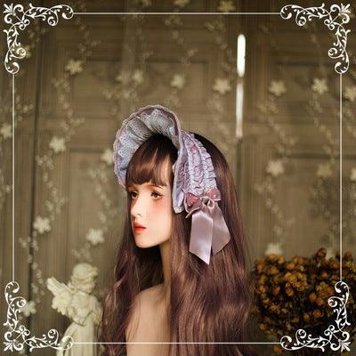 Rose Creme Eclair Fairycore Cottagecore Princesscore Dress Hat and Brooch Set - Starlight Fair