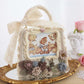 Happy Teddy Family in the Forest Cottagecore Princesscore Fairycore Coquette Kawaii Bag