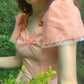 Angelic Hyacinth Petals and Rosebuds Cottagecore Fairycore Princesscore Coquette Kawaii Dress