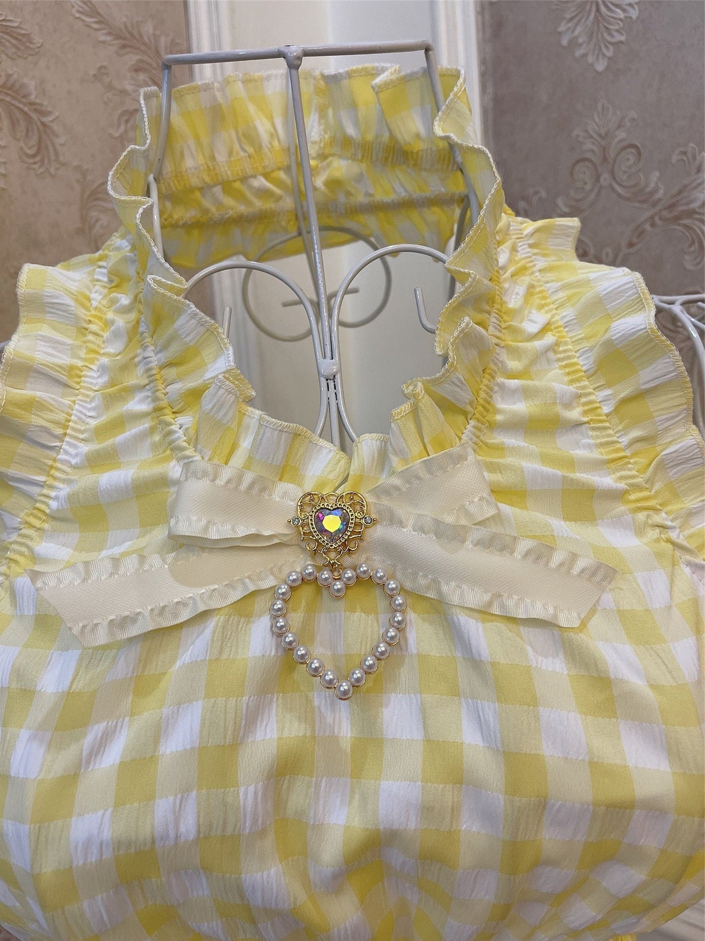 Heart-Shaped Lemon Meringue Picnic Tarte Cottagecore Fairycore Princesscore Coquette Kawaii Top