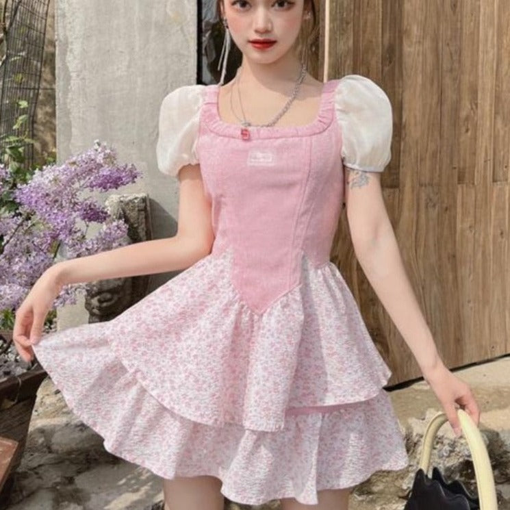 Lilie Cottagecore Fairycore Princesscore Coquette Kawaii Dress