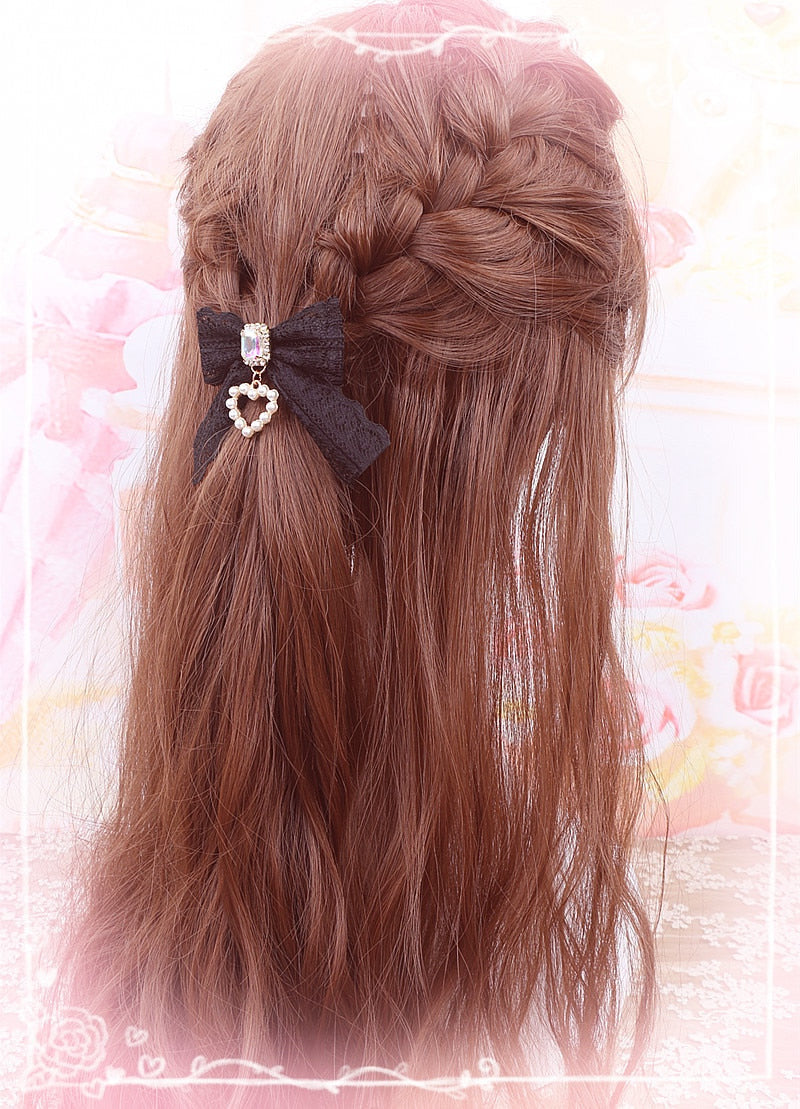Soft Girl Harajuku Lolita Sweet Wig Cute Short Hair Hime Cut JK Nature  Hairpiece | eBay