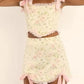 Lei Kumiko's Rose Patch Stall Cottagecore Princesscore Fairycore Princesscore Coquette Kawaii Top with Optional Skirt Bottoms Dress Set