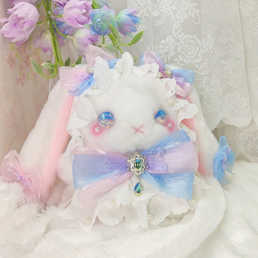 Aurora Borealis Bunny Friend Cottagecore Fairycore Princesscore Coquette Kawaii Bag