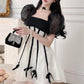 French Vanilla and Licorice Dark Fairycore Cottagecore Princesscore Dress - Starlight Fair
