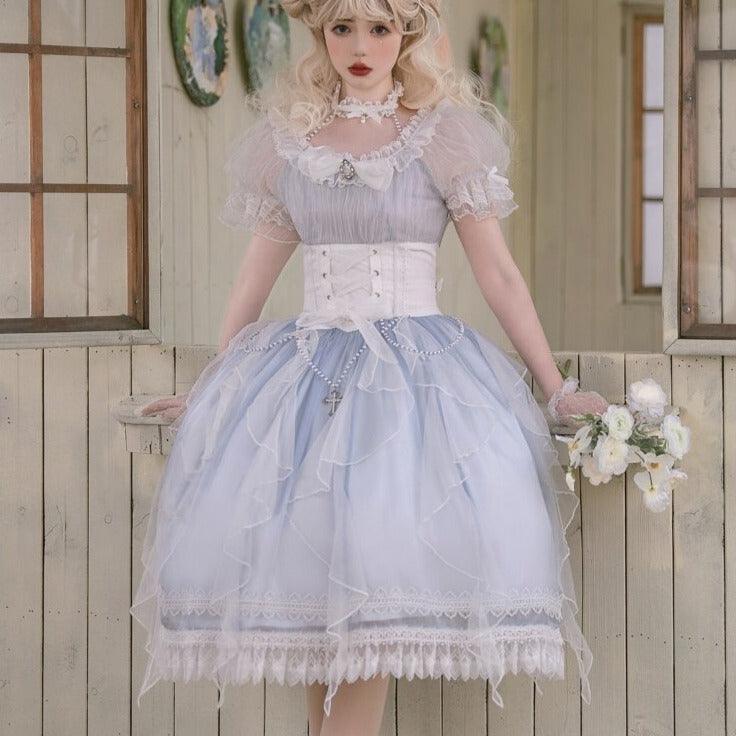 Bluebird Memoirs Fairycore Cottagecore Princesscore Dress - Starlight Fair