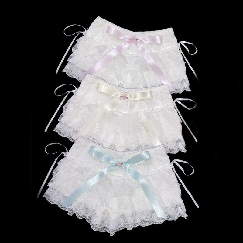 Princesscore Lace Ruffle Bloomer Shorts