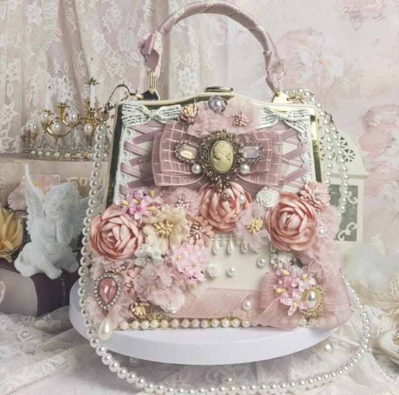 Lady of Historic Roses and Starlight Cottagecore Fairycore Princesscore Coquette Kawaii Bag