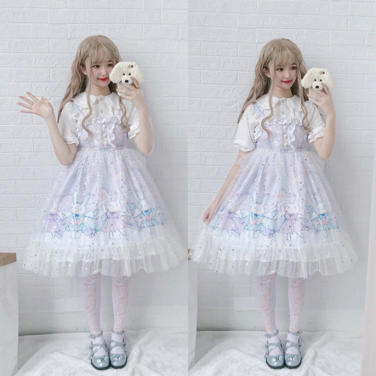 The Magical Bunny Ball Cottagecore Fairycore Princesscore Coquette Cutecore Balletcore Kawaii Dress