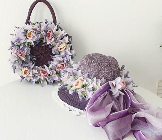 Gift of the Seelie Folk Cottagecore Fairycore Princesscore Coquette Kawaii Bag with Optional Sun Hat Set - Starlight Fair