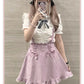 Crystal Hearts in the Night Sky Cottagecore Fairycore Princesscore Coquette Soft Girl Kawaii Overalls Dress