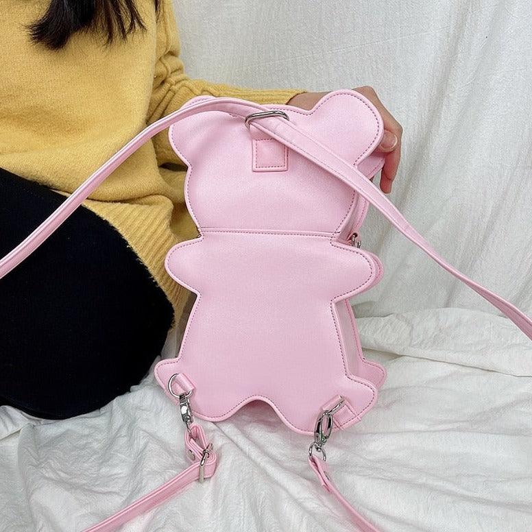 Kawaii Coquette Aesthetic Dollette Baby Pink Bow Shoulder Bag – The Kawaii  Factory