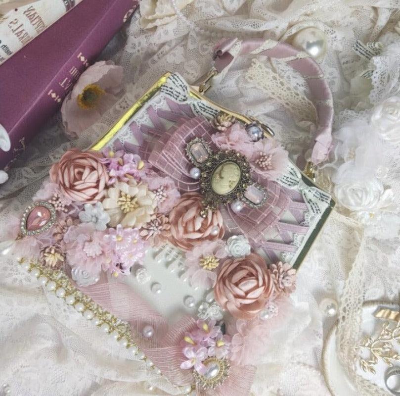 Royal Safari Fairycore Kawaii Cottagecore Fairycore Princesscore Coquette Bag Pink Leopard / 22x7x16 cm