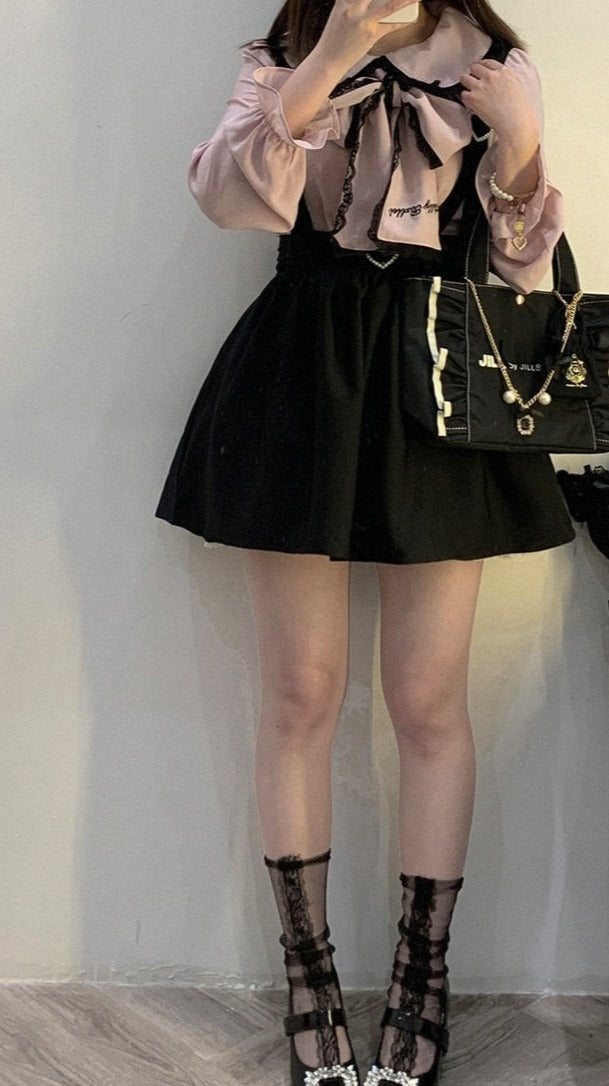 In Love Cottagecore Princesscore Fairycore Princesscore Coquette Soft Girl Kawaii Dress Overalls Skirt