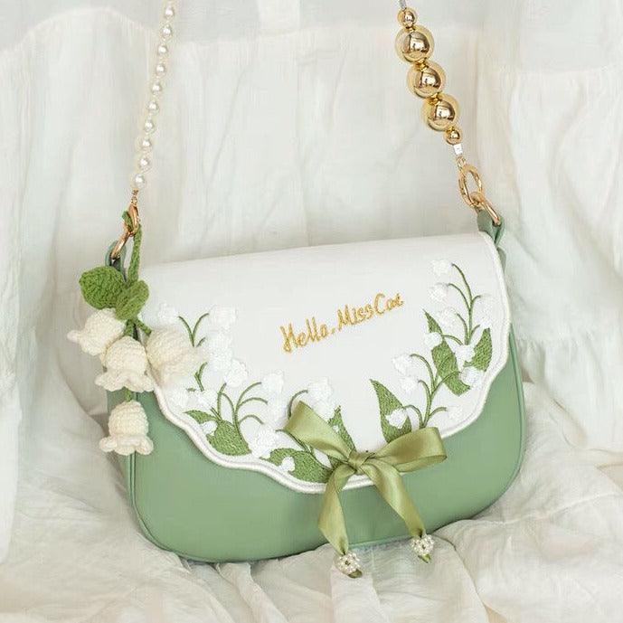 The First Lily of the Valley Blooms of Early Spring Cottagecore Fairycore Princesscore Coquette Kawaii Bag - Starlight Fair