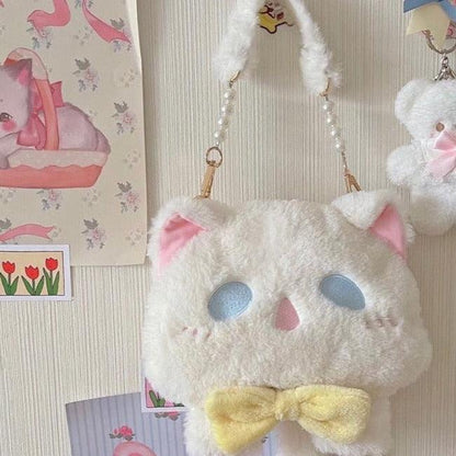 Snowy the Pastel Kitten Cottagecore Fairycore Princesscore Coquette Kawaii Bag - Starlight Fair