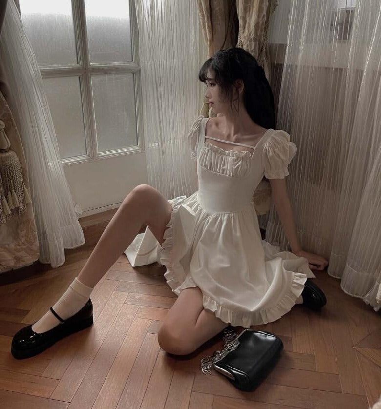 Sirella Dark Gothic Cottagecore Fairycore Princesscore Coquette Kawaii Dress
