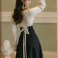 Coal Miner's Sweetheart Cottagecore Fairycore Princesscore Coquette Kawaii Top with Optional Skirt Bottoms Dress Set
