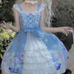Nighttime Bunny Ball Fairycore Cottagecore Princesscore Dress and Petticoat Skirt Bottoms Set - Starlight Fair