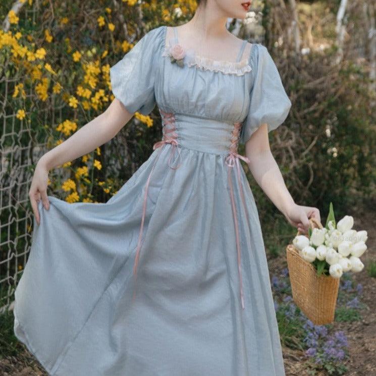 Earl Grey and Rose Petals Fairycore Cottagecore Princesscore Dress ...
