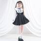 Edeline Emelia's Sincere Valentine Cottagecore Princesscore Fairycore Princesscore Coquette Gothic Soft Girl Kawaii Overalls Skirt Dress