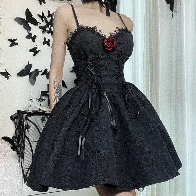 Rose of Enduring Romance Dark Fairycore Cottagecore Princesscore Dress ...