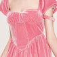Soft Peach Fairycore Cottagecore Princesscore Dress - Starlight Fair