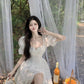 Lacy Bridal Mille Fuille Cottagecore Fairycore Princesscore Coquette Kawaii Dress