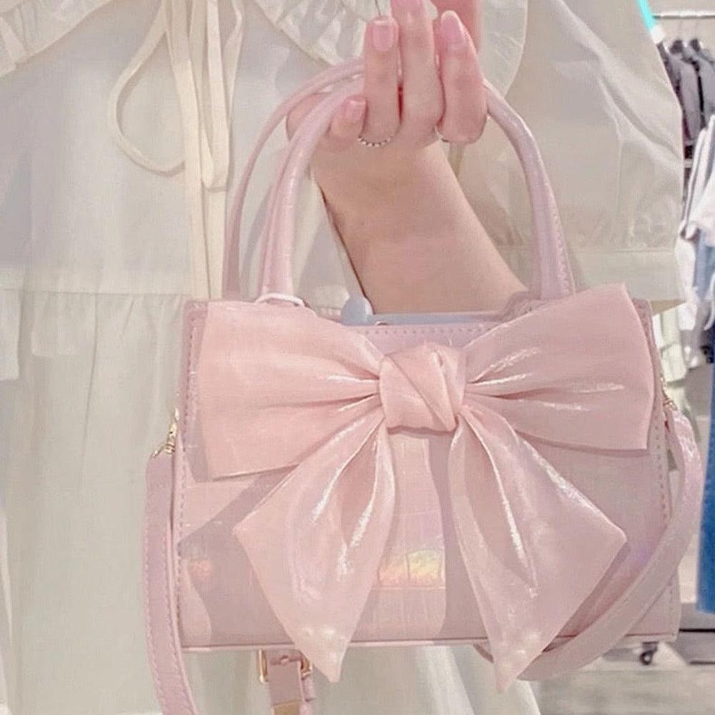 Y2k Ribbon Drawstring Shoulder Bag Sweet Cool Handbag Trendy - Temu