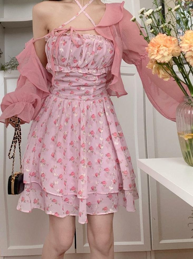 Party of Perfumed Roses Fairycore Princesscore Cottagecore Dress and ...
