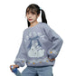 Usagi Chan's Bunny Date Fairycore Cottagecore Princesscore Sweater Top - Starlight Fair