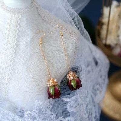 Love Renewed Fairycore Flower Bud Earrings - Starlight Fair