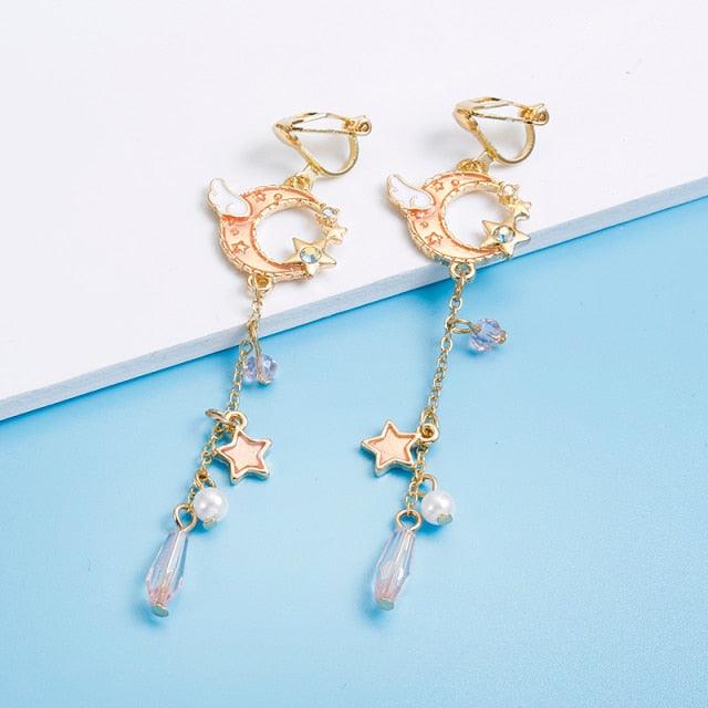 Soaring High in the Clouds Fairycore Clip On Earrings - Starlight Fair