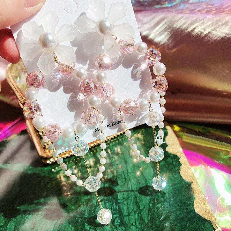 Bunches of Fragrant Spring Blooms Fairycore Cottagecore Princesscore Earrings - Starlight Fair