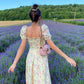 Ruched Flower Forest Dress - Starlight Fair