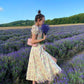 Ruched Flower Forest Dress - Starlight Fair