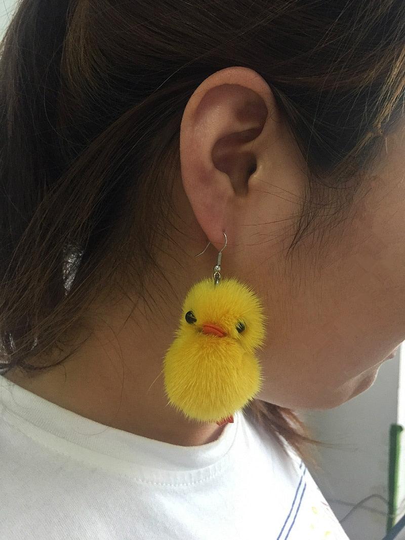 Kawaii Cottagecore Baby Ducky Earrings - Starlight Fair