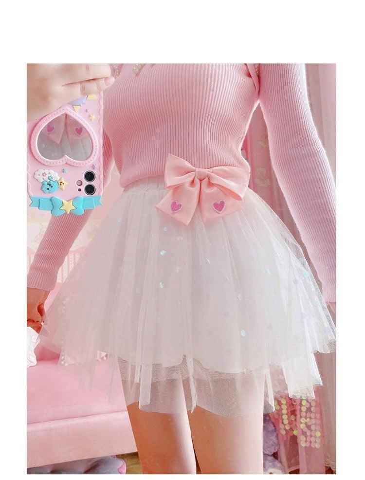 Simple and Sweet Tutu Princesscore Skirt with Removeable Bow Pin - Starlight Fair