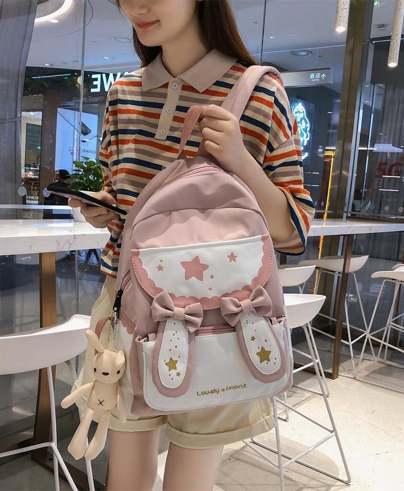 Usagi Bunny Backpack Fairycore Bag with Optional Bunny Stuffy