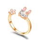 Sakura Bunny Fairycore Princesscore Cottagecore Adjustable Ring Jewelry - Starlight Fair
