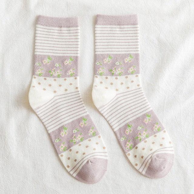 Autumn in the Cathedral Garden Fairycore Socks - Starlight Fair