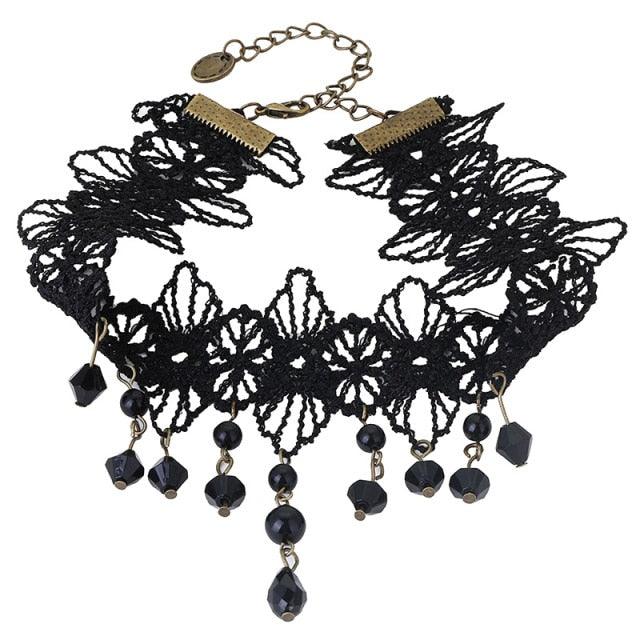 Whimsical Elegance Dark Fairycore Princesscore Choker - Starlight Fair