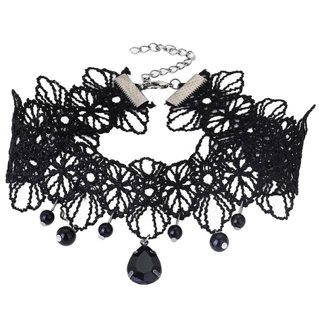 Whimsical Elegance Dark Fairycore Princesscore Choker - Starlight Fair